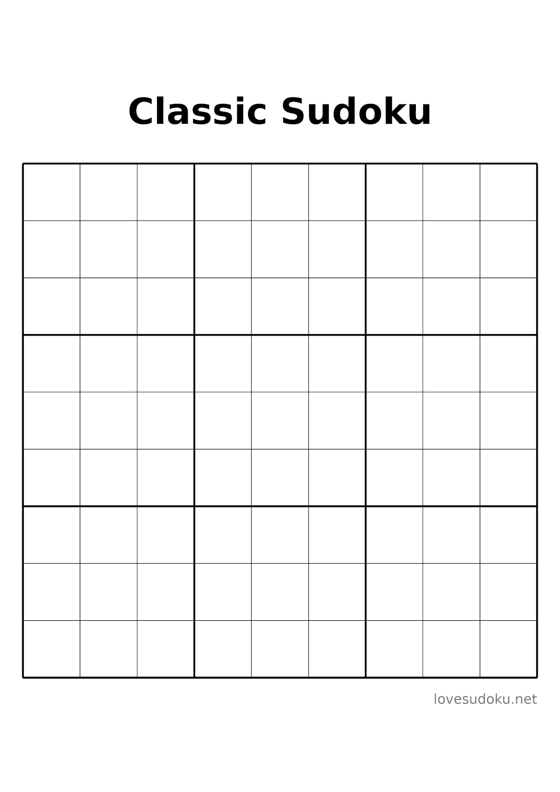 sudoku free printables